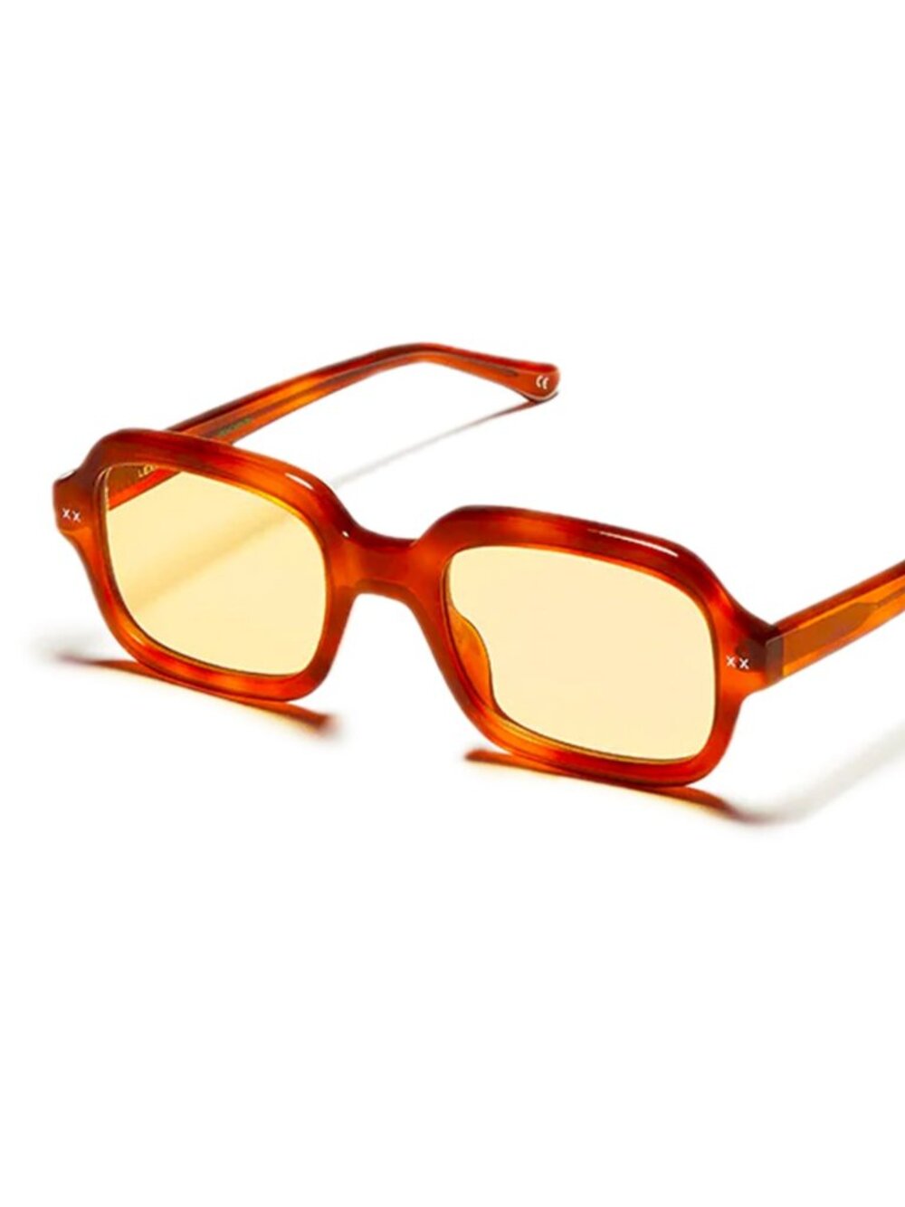 BN with Case Lexxola Jordy Sunglasses Tort Yellow